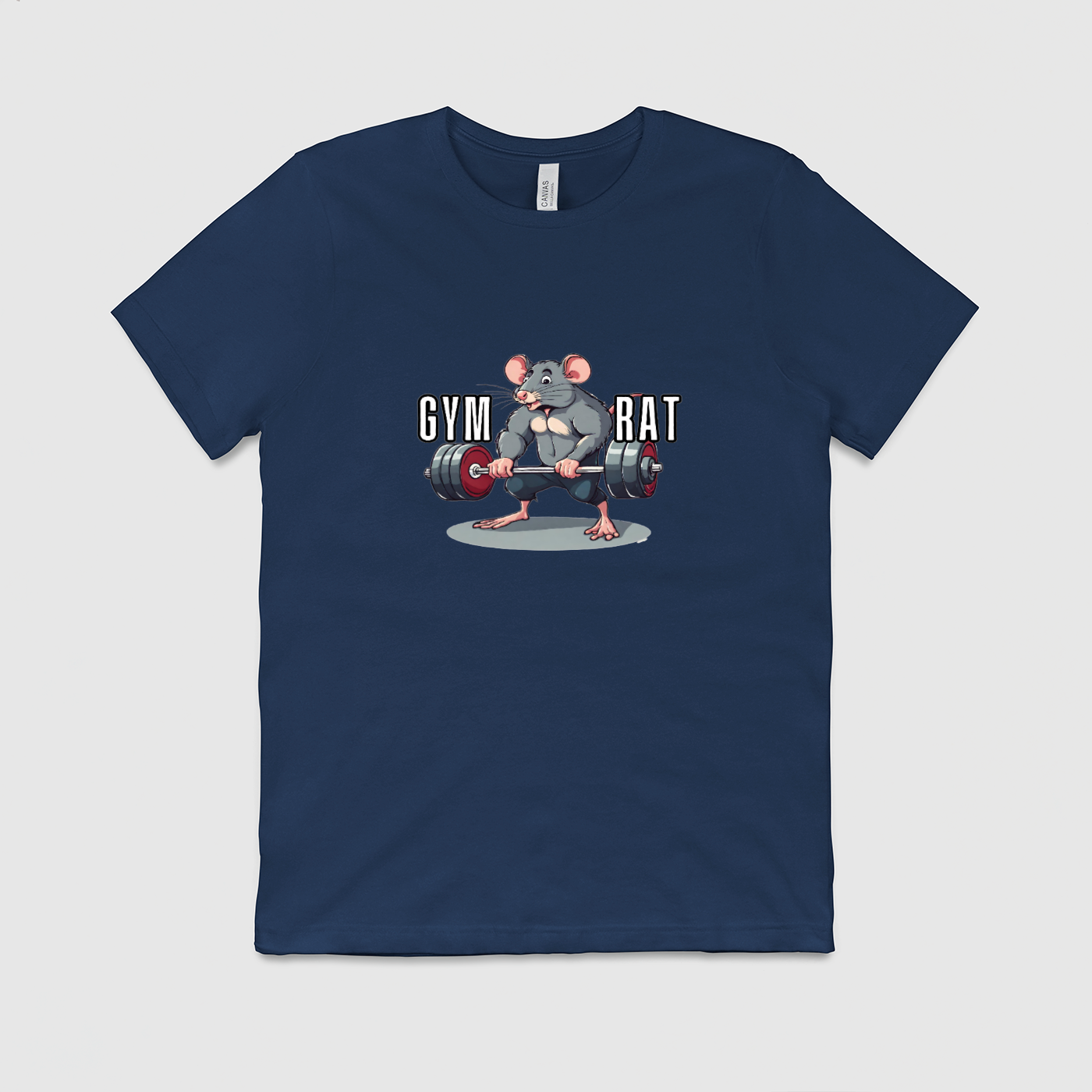 Gym Rat Mens Crew Tee, Bella + Canvas