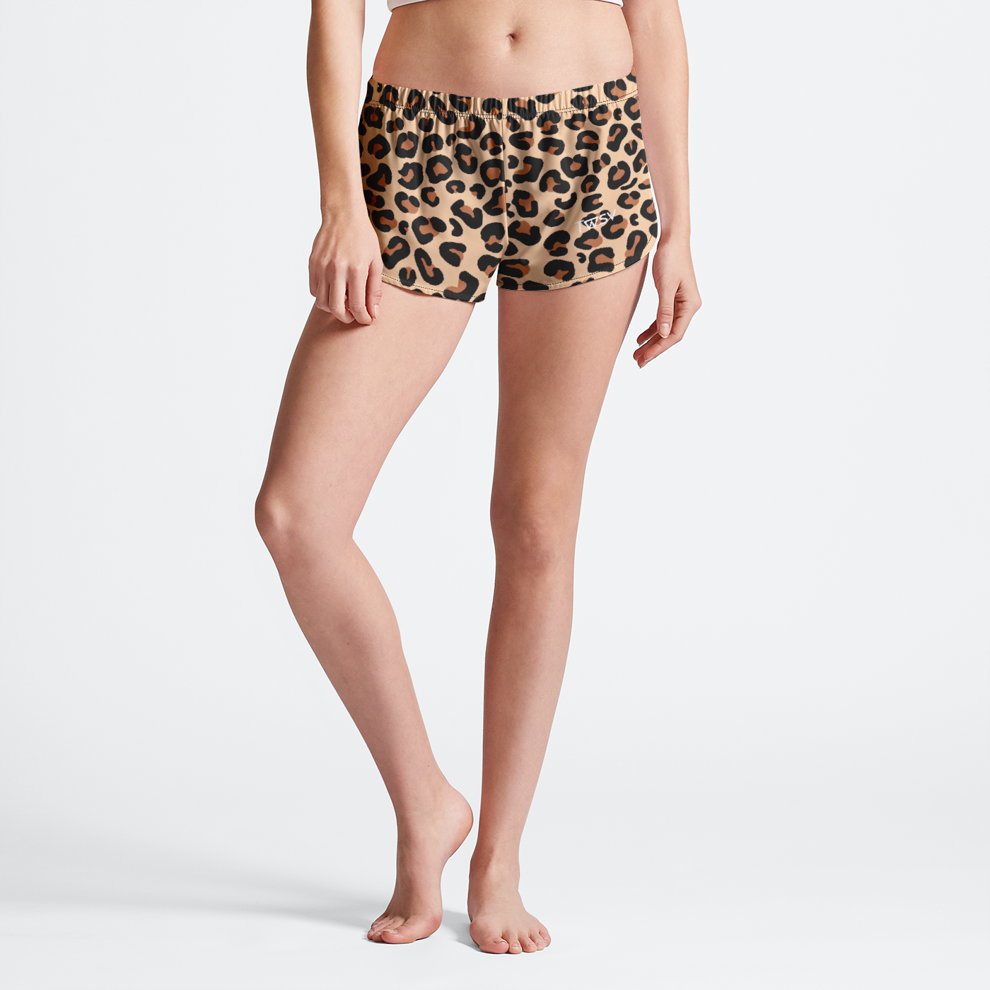 Leopard Womens Running Shorts
