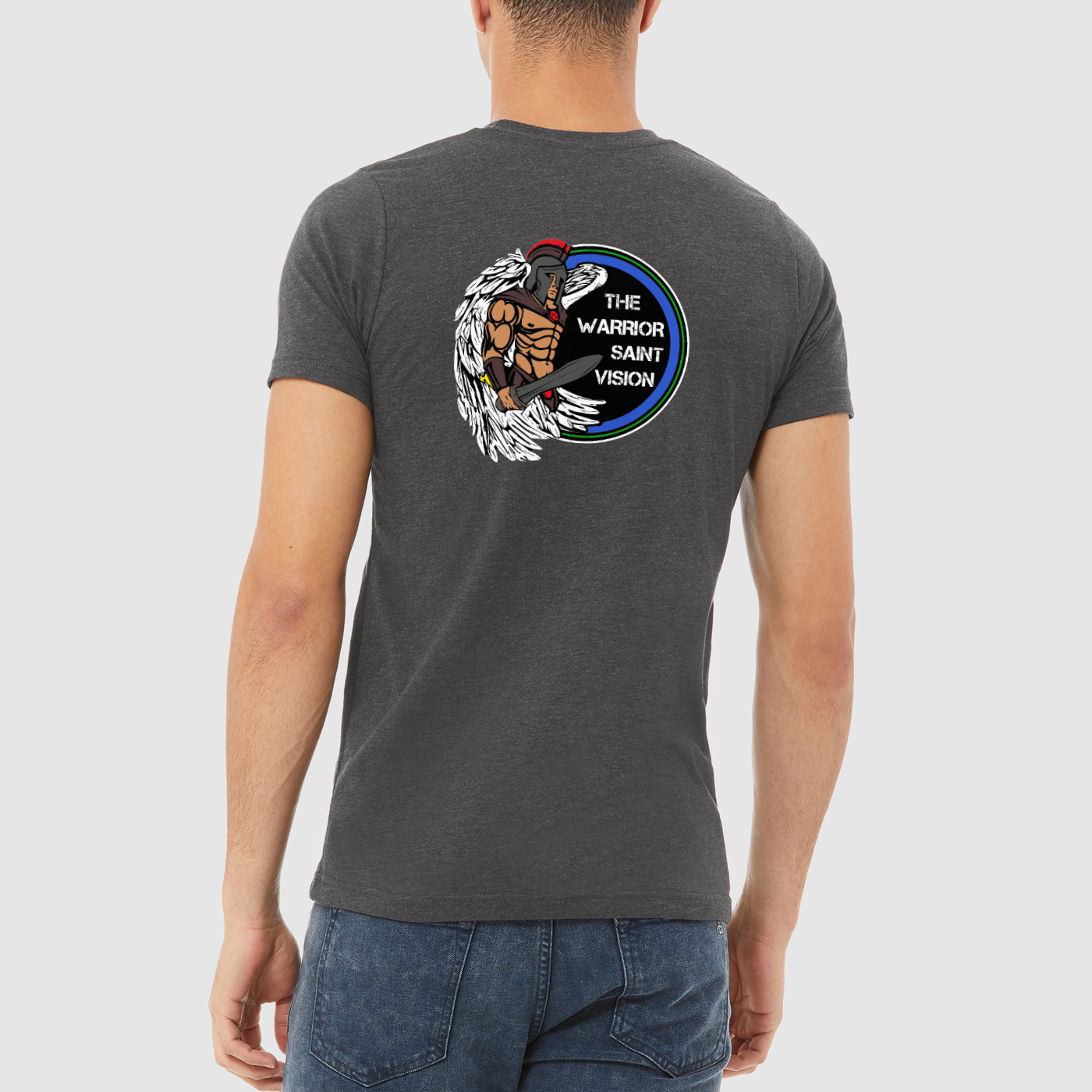 Upside Down World Mens Crew Tee, Bella + Canvas