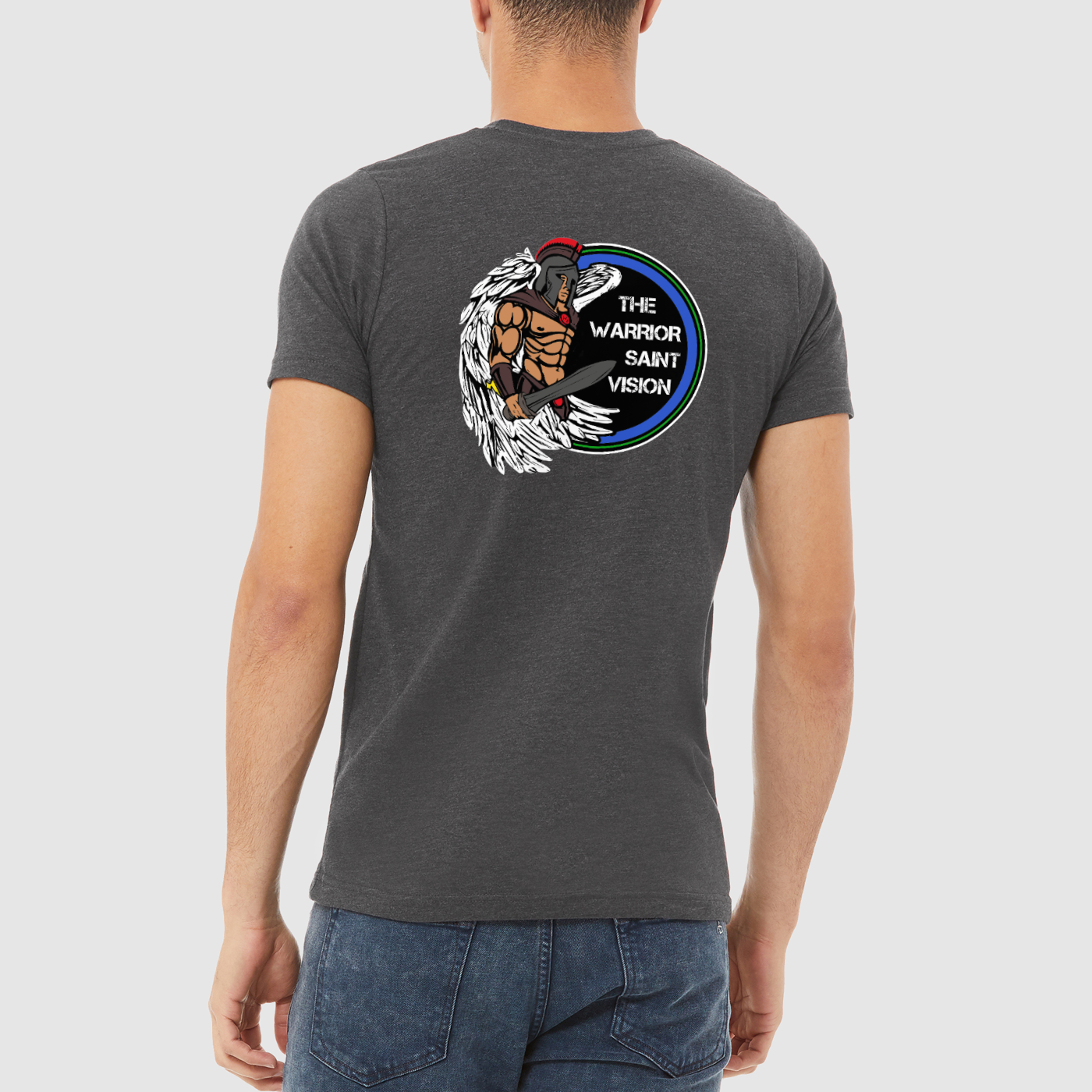 Warriors Never Die Mens Crew Tee, Bella + Canvas