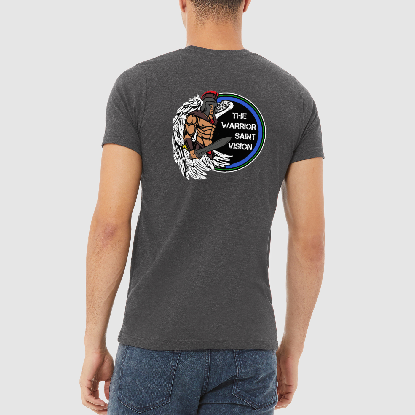 St Michael Mens Crew Tee, Bella + Canvas