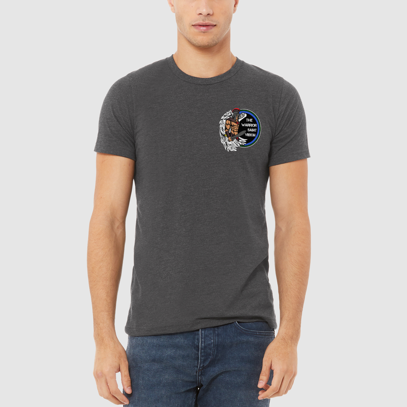 Wings Mens Crew Tee, Bella + Canvas