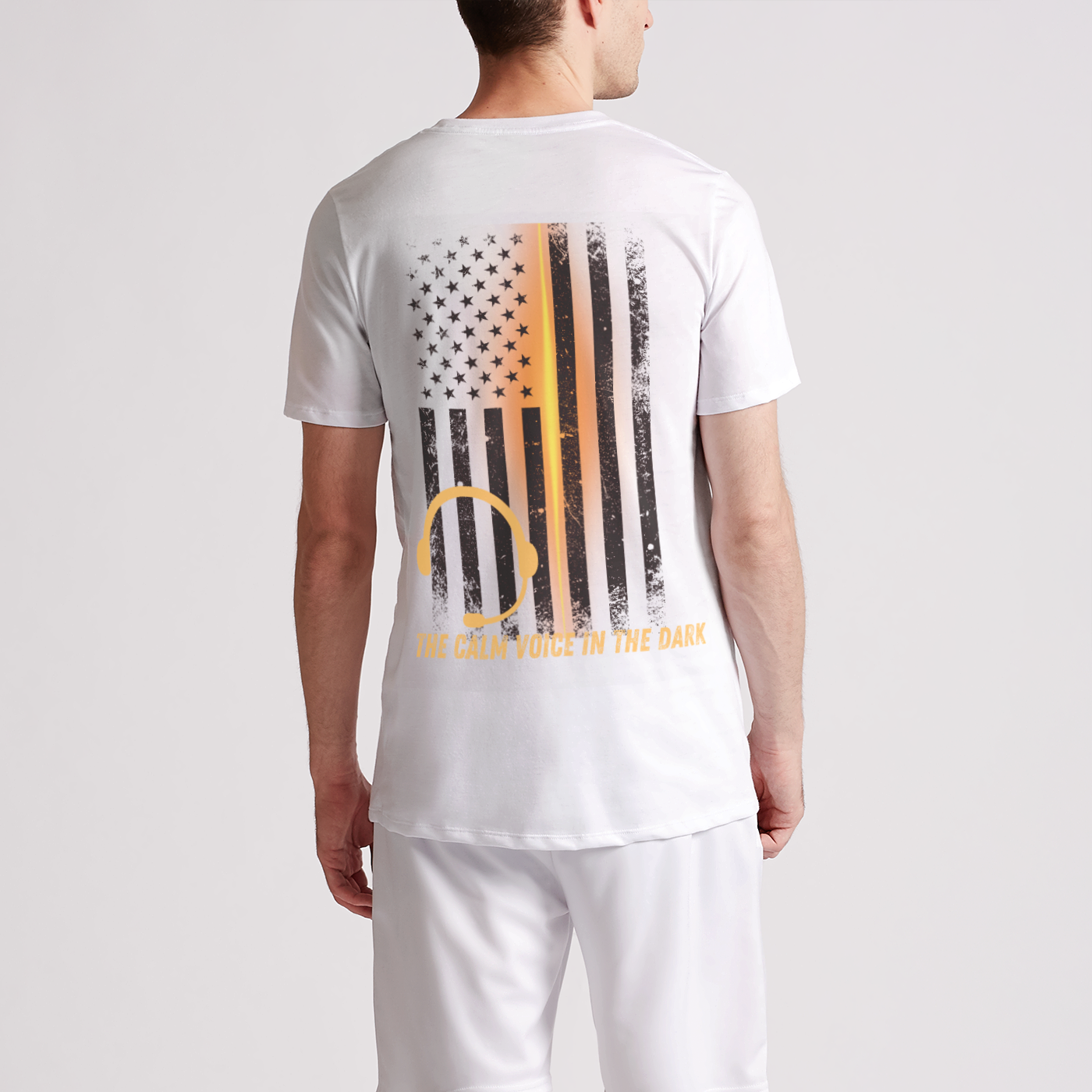 The Calm Voice Gold Line Mens Premium Tee