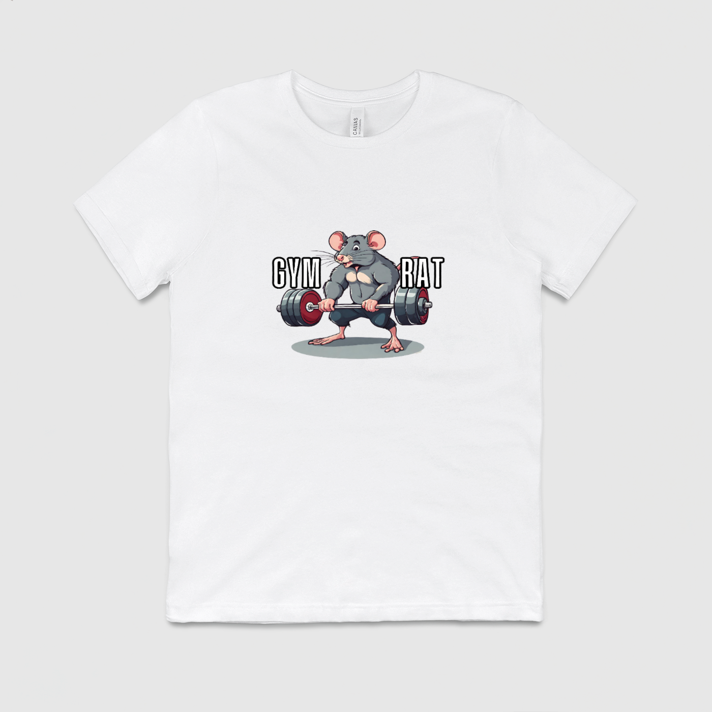 Gym Rat Mens Crew Tee, Bella + Canvas