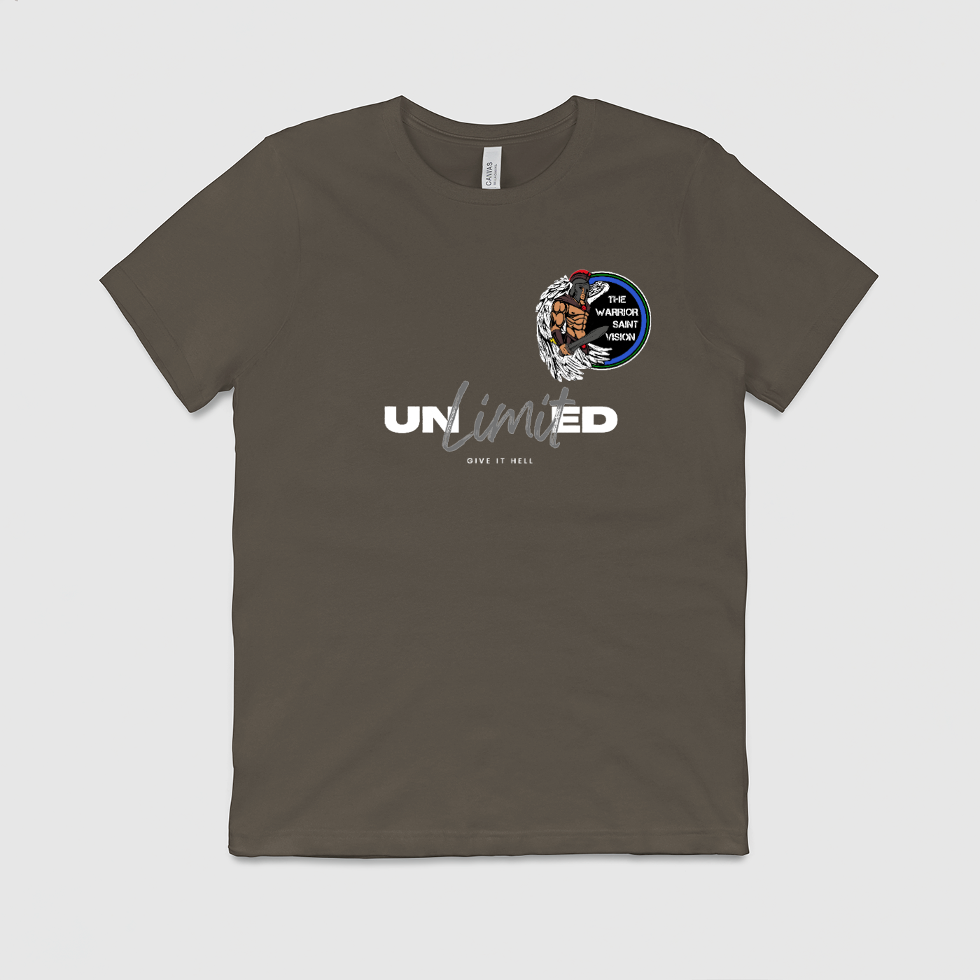 Unlimited Gray Line Mens Crew Tee