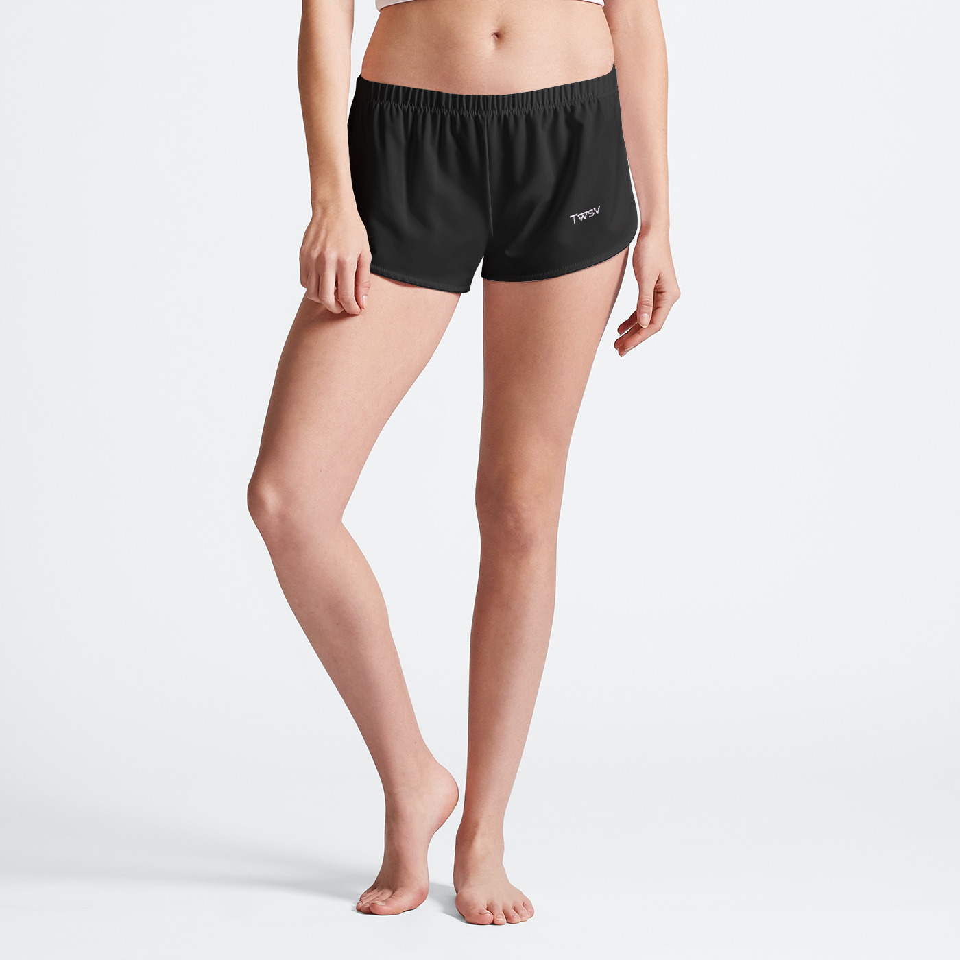 Black  Womens Running Shorts