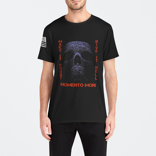 Momento Mori Black  Mens Crew Tee