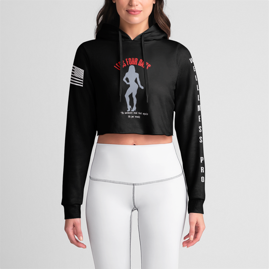 Wellness Pro  Womens Crop Hoodie