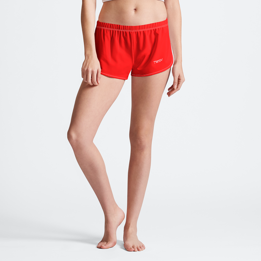 Red Womens Running Shorts