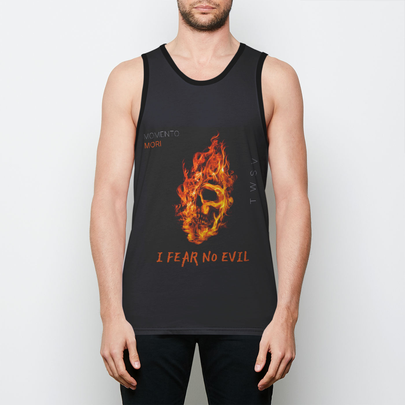 Fear No Evil Basic Edition Mens Binded Tank Top