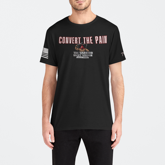 Pain is relative black Mens Crew Tee