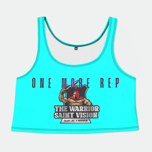 OMR Retro Aqua Womens Crop Tank Top