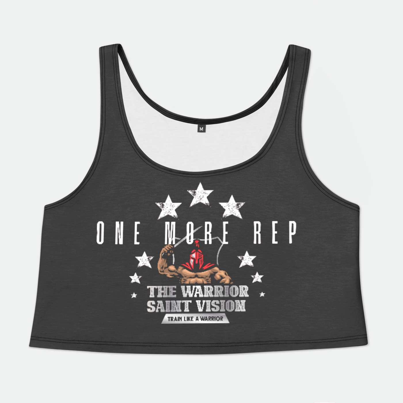 OMR Black Womens Crop Tank Top