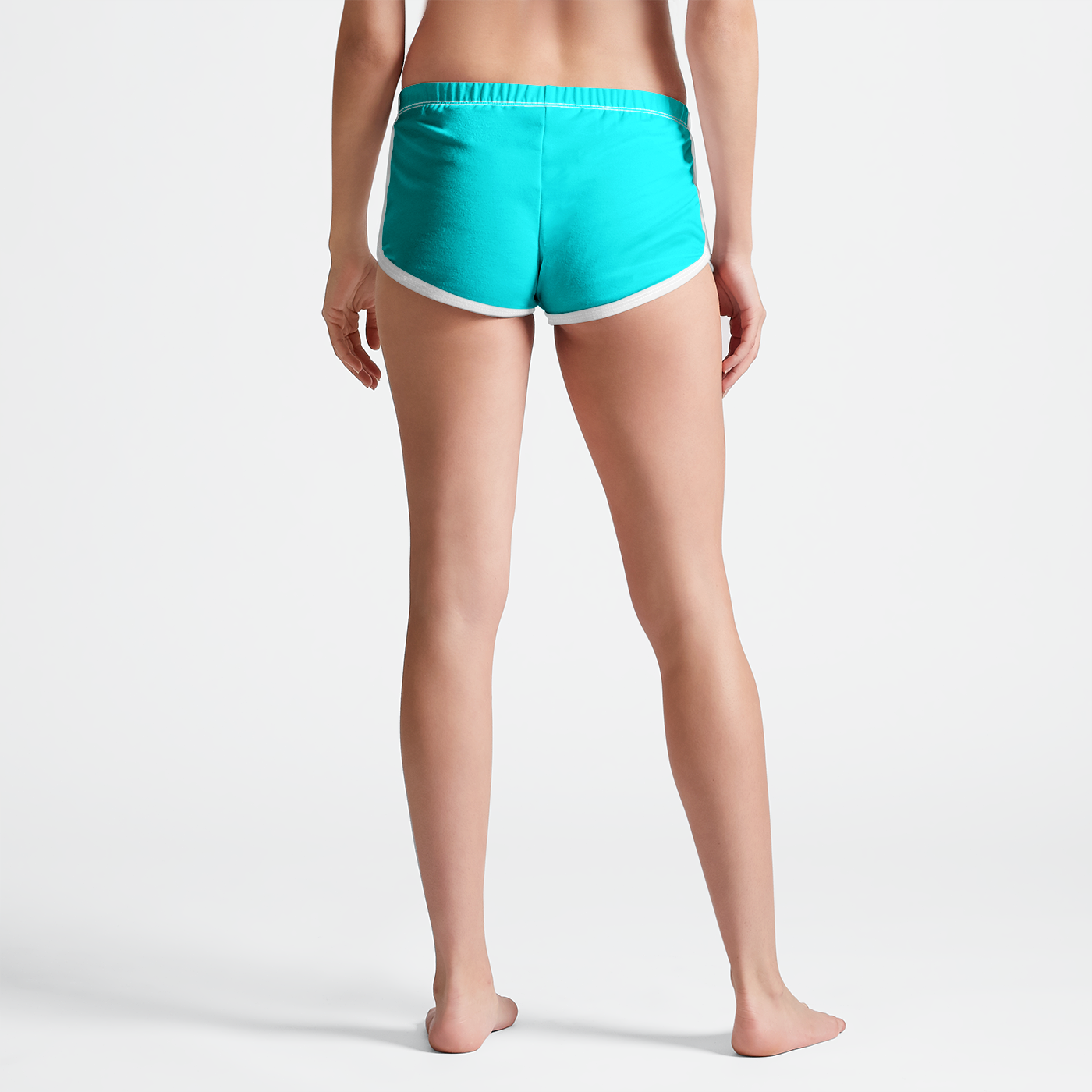 Aqua   Womens Retro Shorts