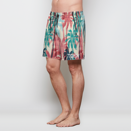 Freedom Palm Mens Swim Trunks w/ Lining