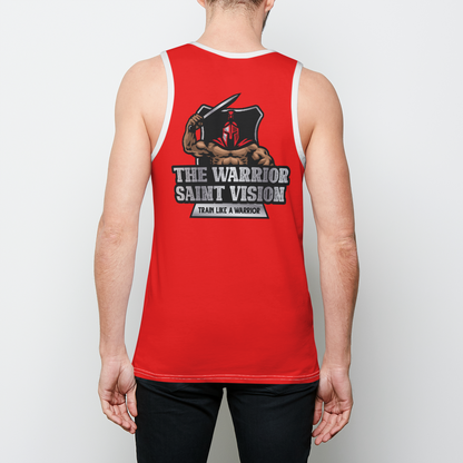No Excuses Red Mens Tank Top