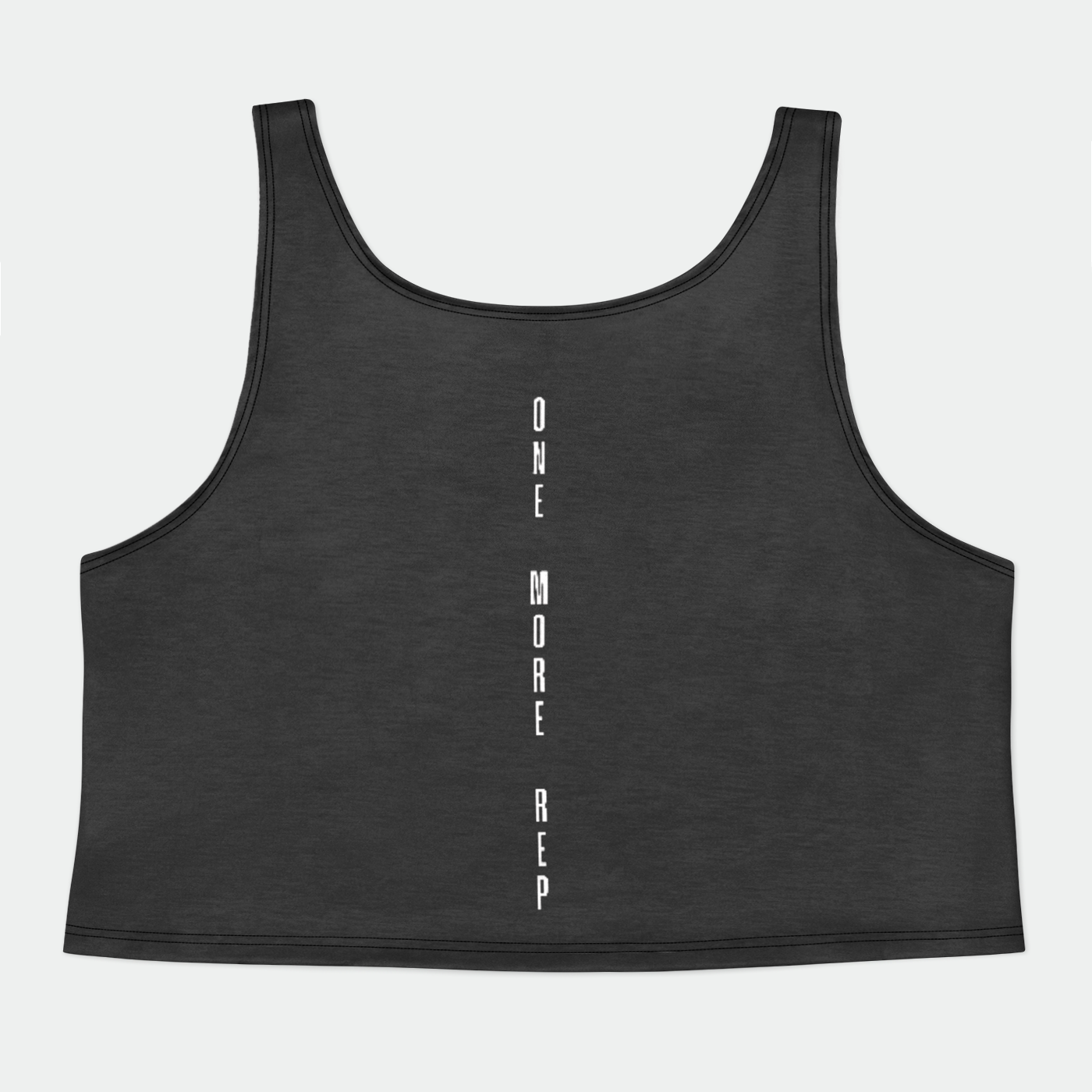 OMR Black Womens Crop Tank Top