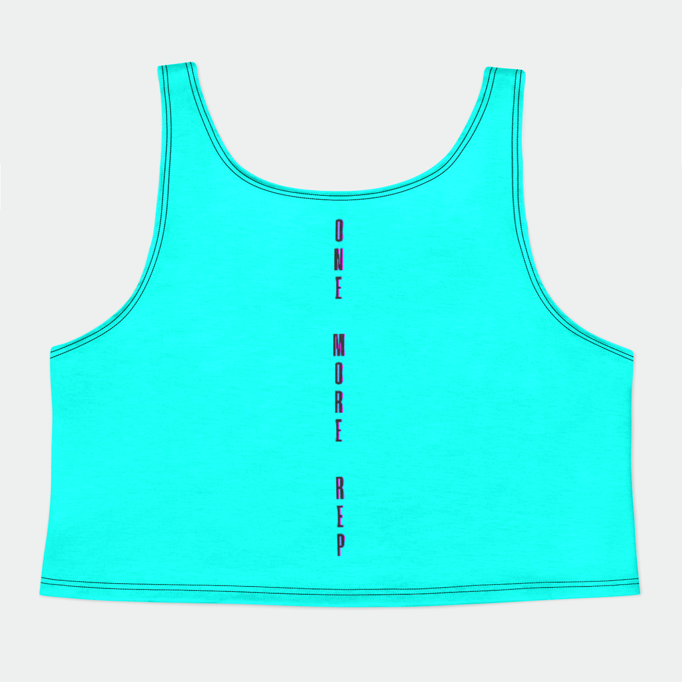 OMR Retro Aqua Womens Crop Tank Top