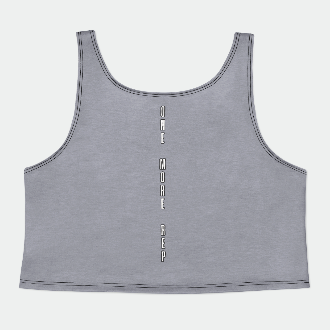 OMR Gray Womens Crop Tank Top