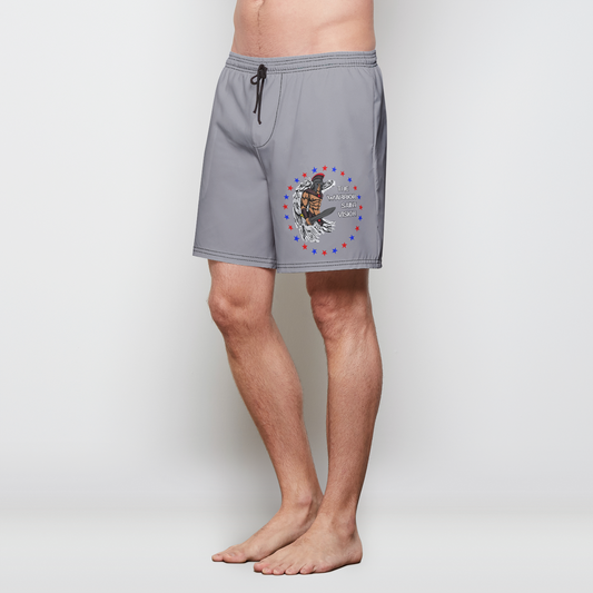 Liberty Gray Mens Swim Trunks w/ Lining