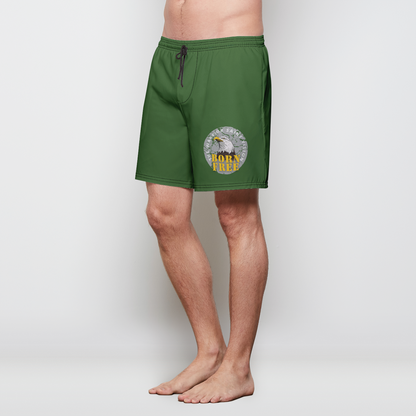 Born Free Drab with liner Mens Swim Trunks w/ Lining