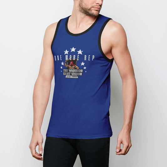 OMR Flag Blue Mens Binded Tank Top