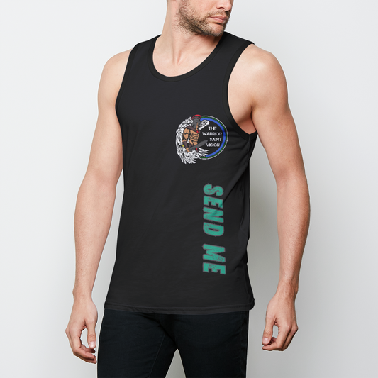 Thin Green Line Mens Binded Tank Top