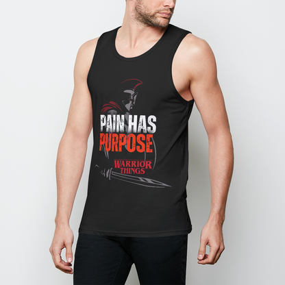 Pain has purpose Mens Binded Tank Top