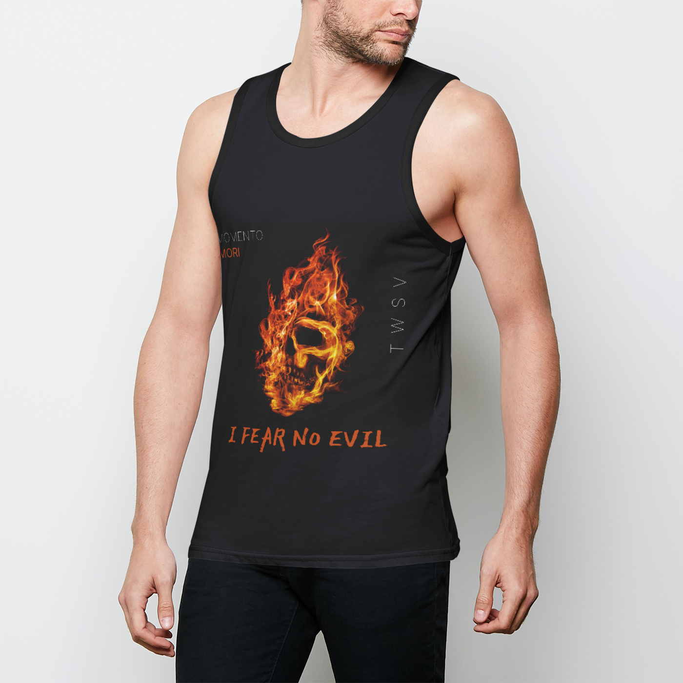 Fear No Evil Basic Edition Mens Binded Tank Top