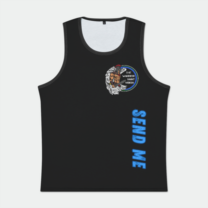 Thin Blue Line Mens Binded Tank Top