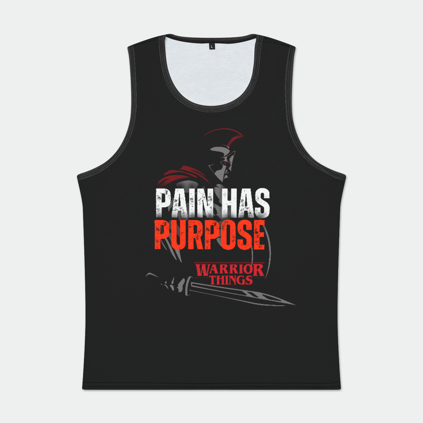 Pain has purpose Mens Binded Tank Top