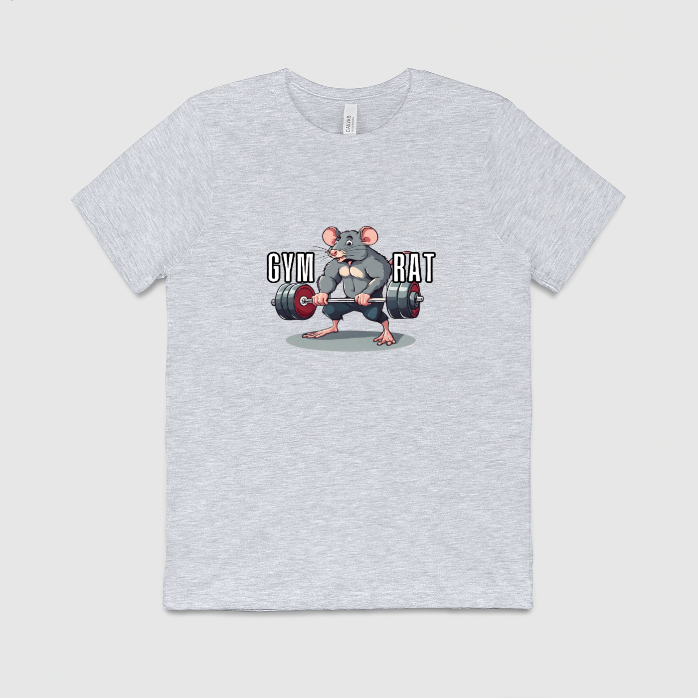 Gym Rat Mens Crew Tee, Bella + Canvas