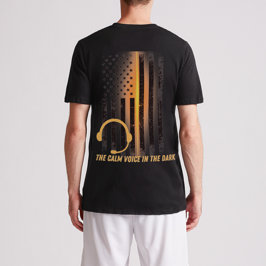 The Calm Voice Gold Line Mens Premium Tee