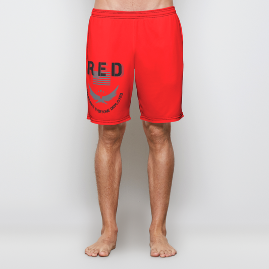 RED Mens Athletic Short