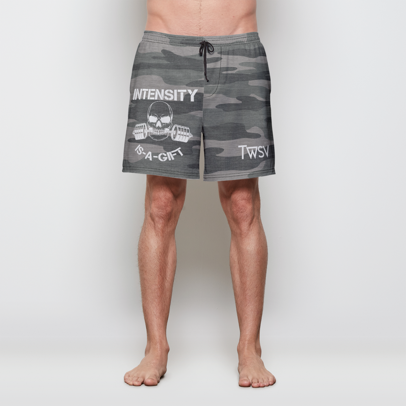 Intensity Camo Mens Swim Trunks