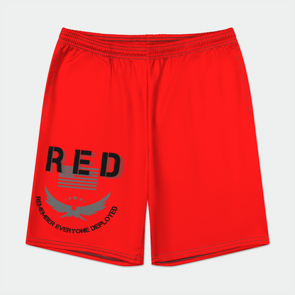 RED Mens Athletic Short