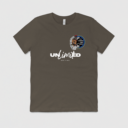 Unlimited White Line Mens Crew Tee