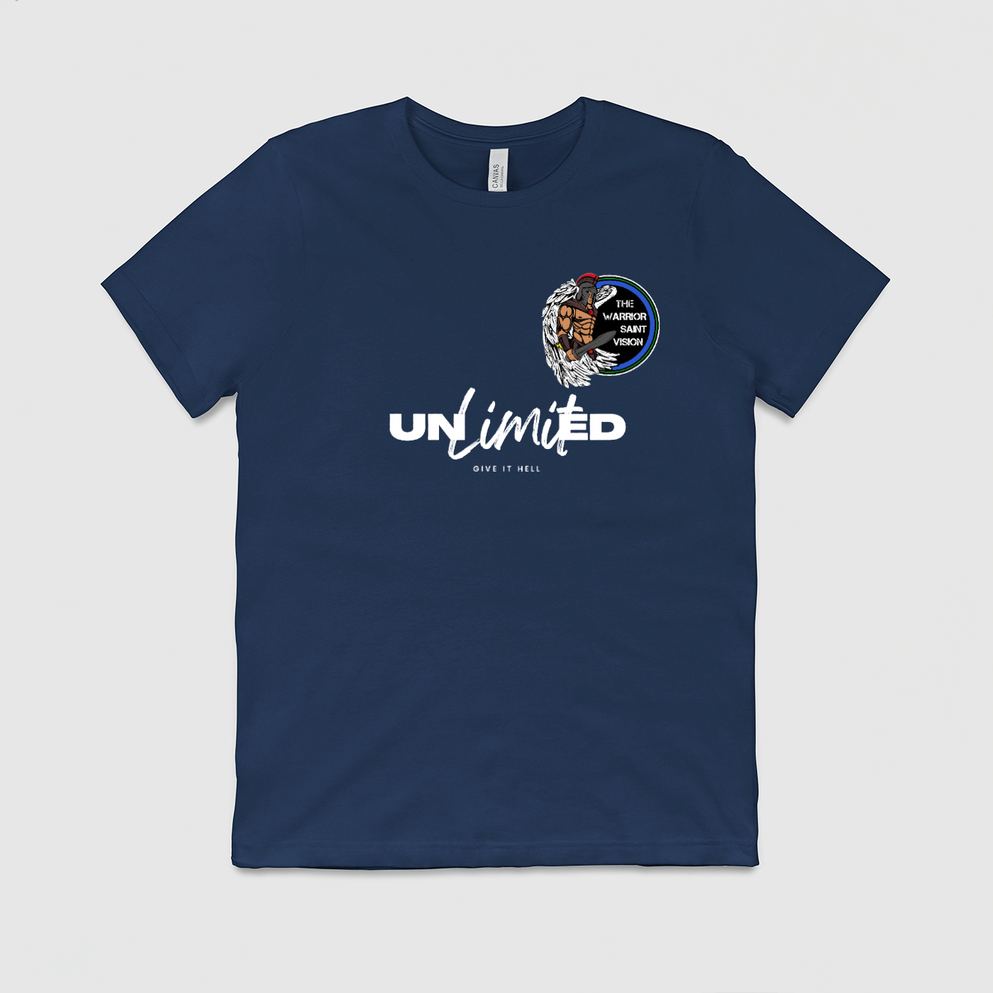 Unlimited White Line Mens Crew Tee